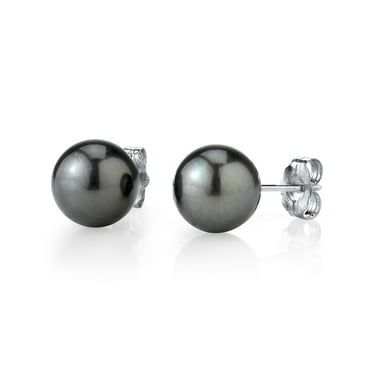 Details about New Classic Natural Round Tahitian Gray Pearl Earrings 14k Yellow Gold Details about New Classic Natural Round Tahitian Gray Pearl Earrings 14k Yellow Gold